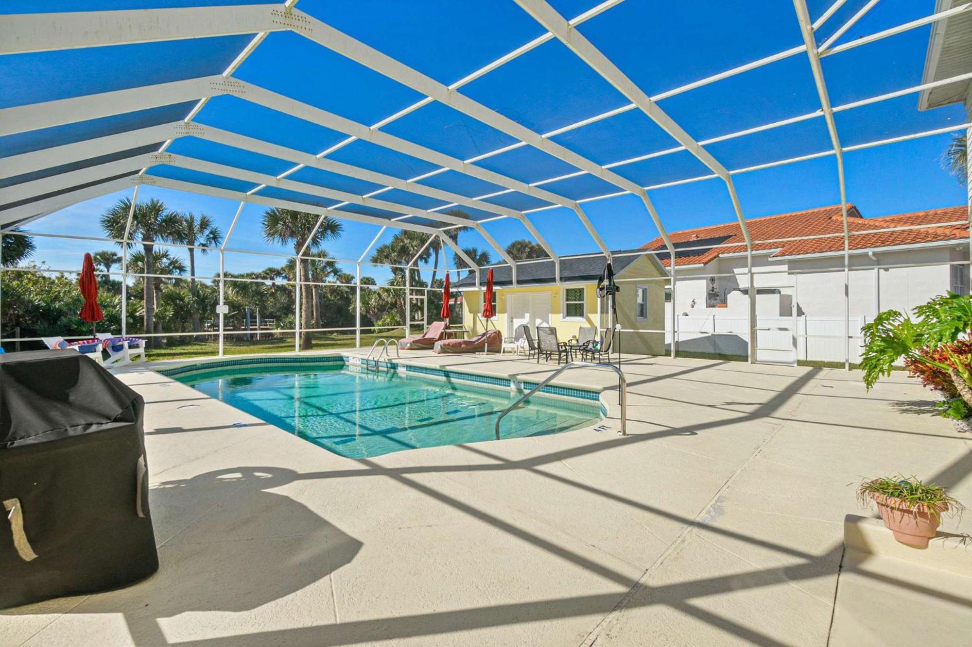 Flagler Beach Bed And Breakfast Pool Jaccuzzi Suite Экстерьер фото