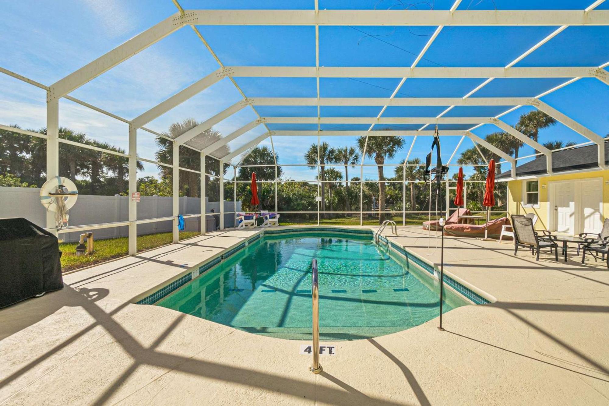 Flagler Beach Bed And Breakfast Pool Jaccuzzi Suite Экстерьер фото